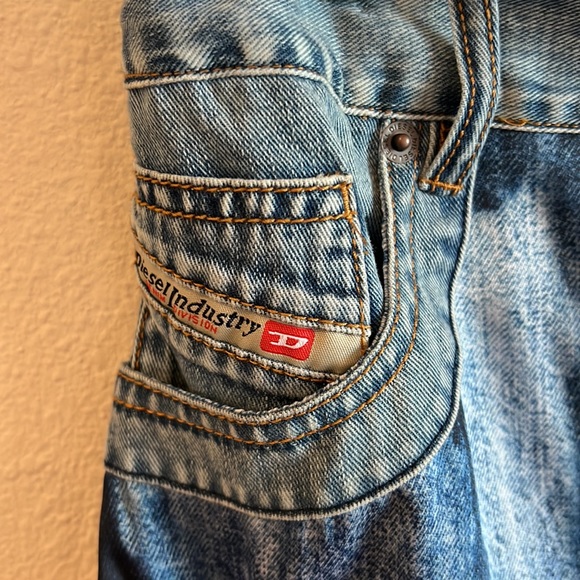 Diesel O’Datura Trompe l'oeil wrap skirt in satin - Picture 8 of 11